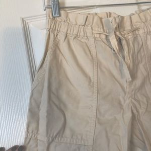 Madewell cargo/utility pants off-white/cream size S (fits S/M, 4-6, 26-27-28-29)